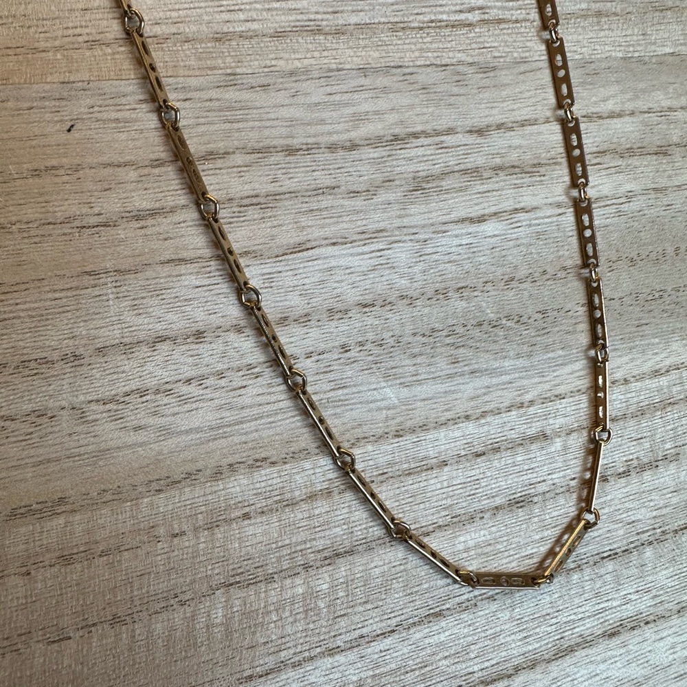 Vintage Crown Trifari Long gold tone Necklace